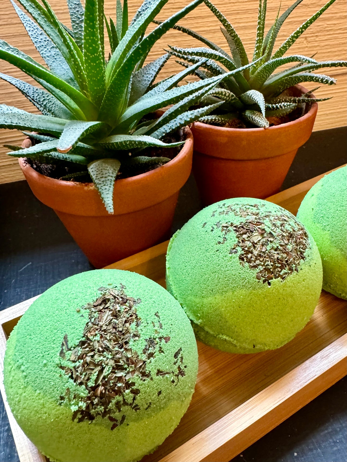 Peppermint Rosemary Bath Bomb