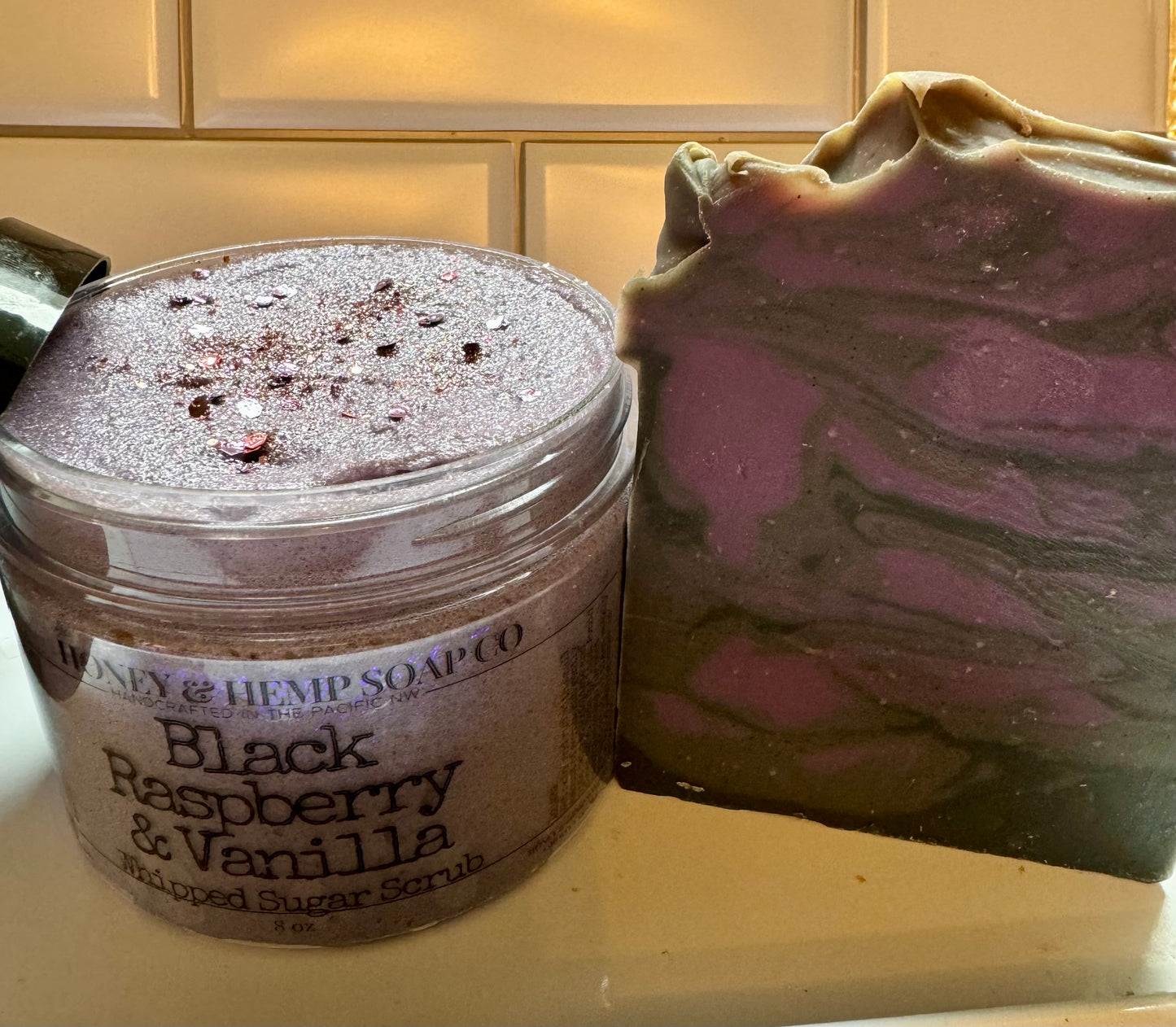 Black Raspberry Vanilla Whipped Sugar Scrub