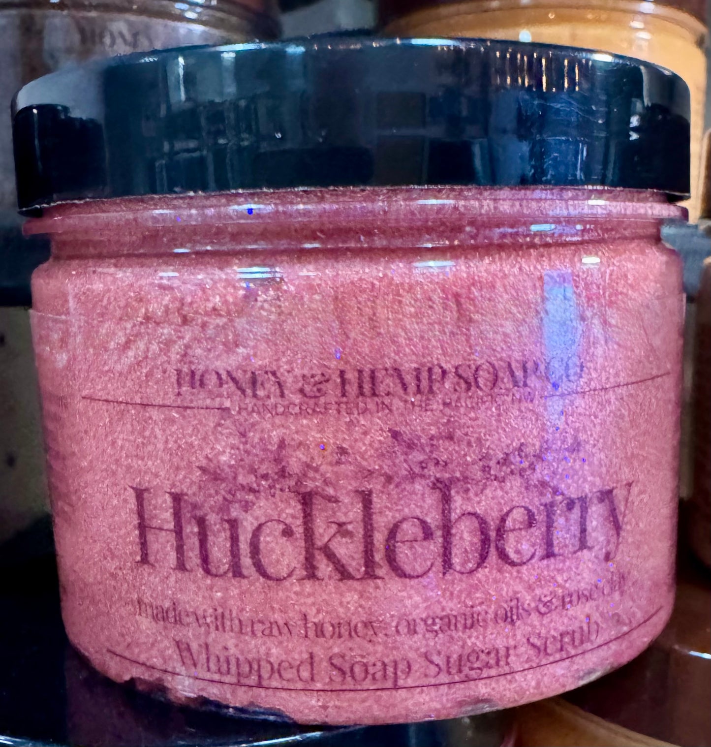Huckleberry Whipped Soap Sugar Scrub
