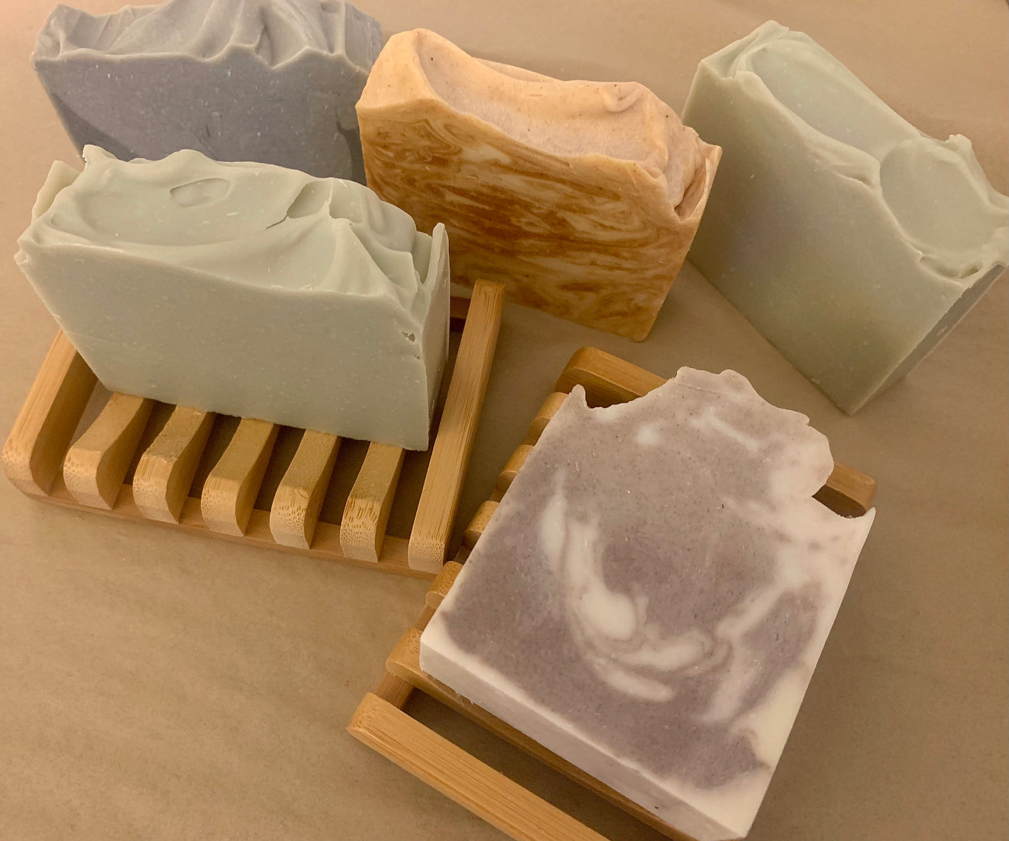 Bamboo soap dish