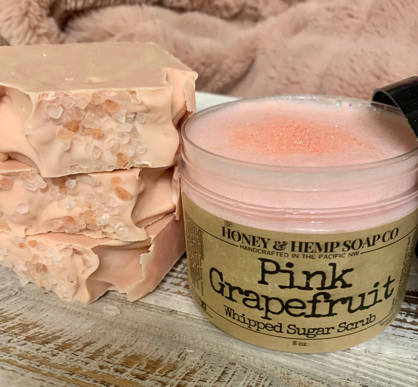 Pink Grapefruit Whipped Sugar Scrub