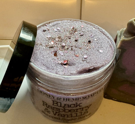 Black Raspberry Vanilla Whipped Sugar Scrub