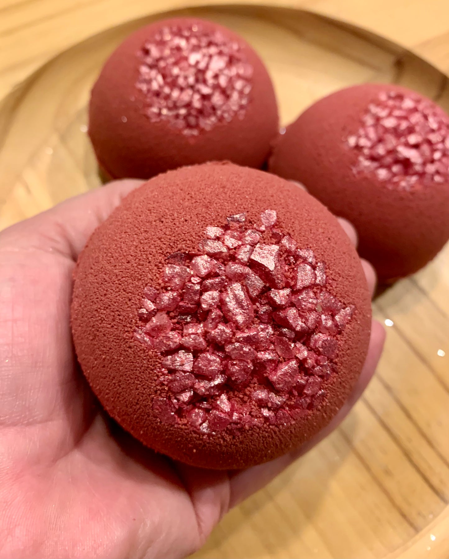Sparkling Cranberry Bath Bomb