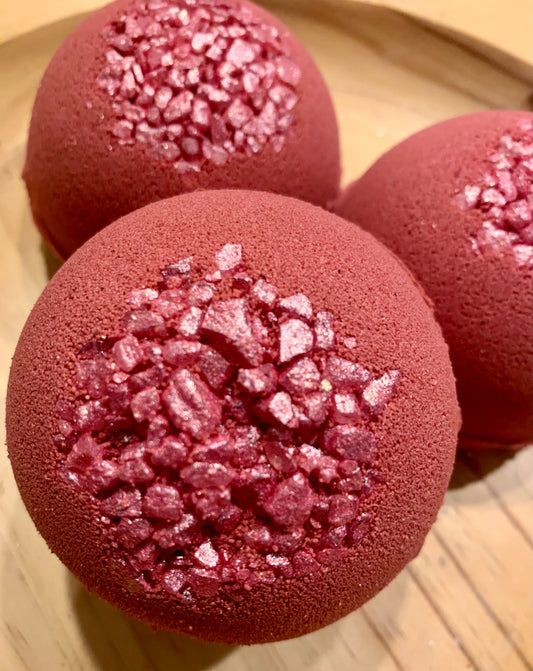 Sparkling Cranberry Bath Bomb